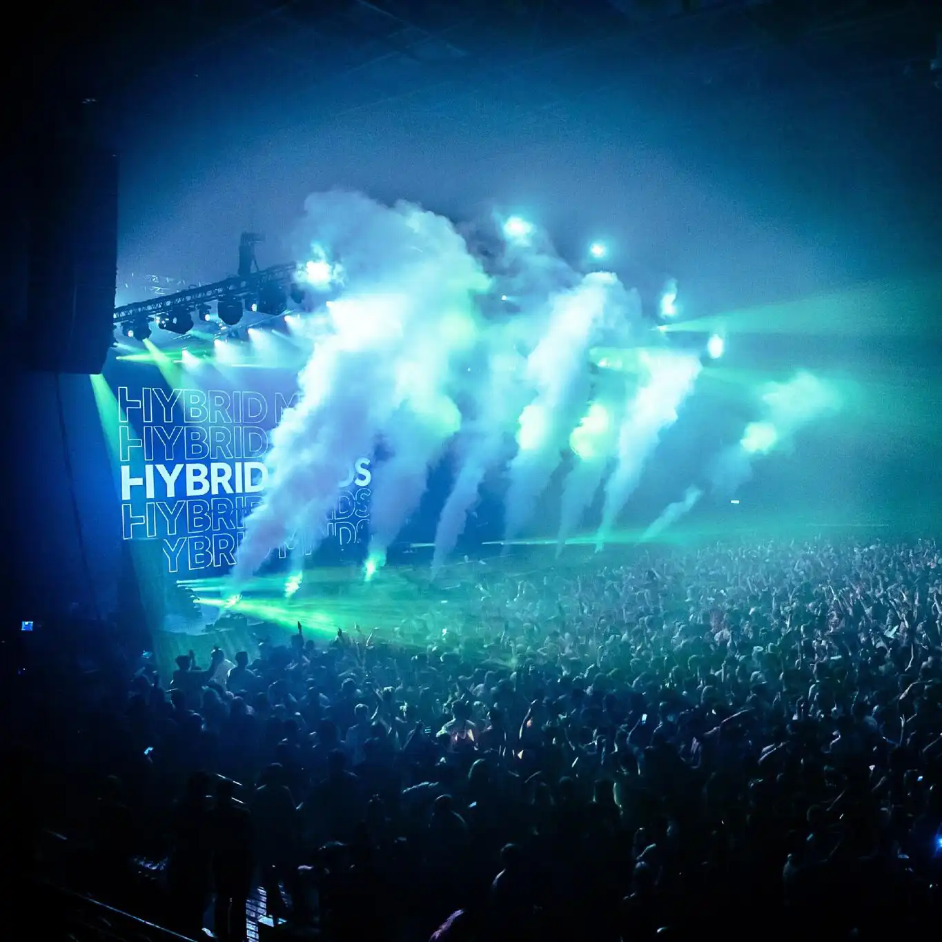 A photo of the stage at Detonate Arena